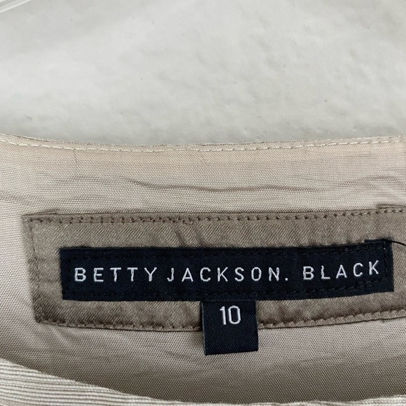 Betty Jackson Black Label Gray Sheath Pleated Wrap Skirt Dress 10 - Picture 7 of 11